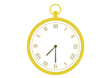 懐中時計（7時30分）