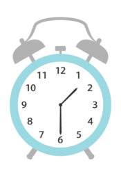置時計（1時30分）