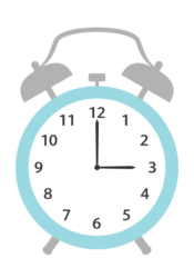 置時計（3時）