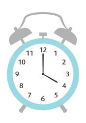 置時計（4時）