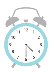 置時計（4時30分）