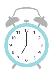 置時計（7時）