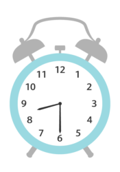 置時計（8時30分）