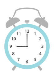 置時計（9時）
