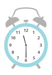 置時計（11時30分）