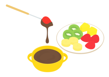チョコレートフォンデュ