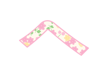 ひらがな飾り文字「へ」