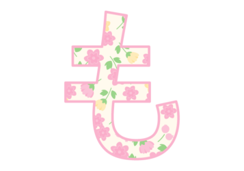 ひらがな飾り文字「も」