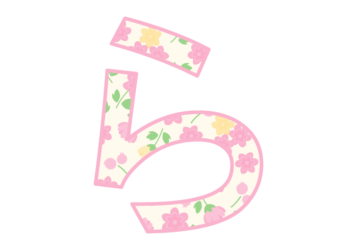 ひらがな飾り文字「ら」