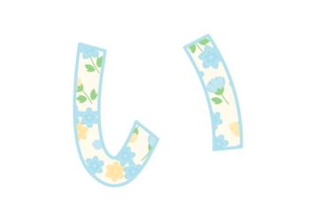 ひらがな飾り文字「い」