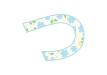 ひらがな飾り文字「つ」