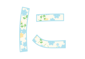 ひらがな飾り文字「に」
