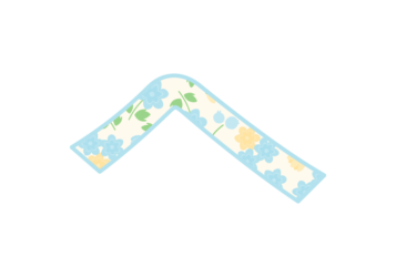 ひらがな飾り文字「へ」