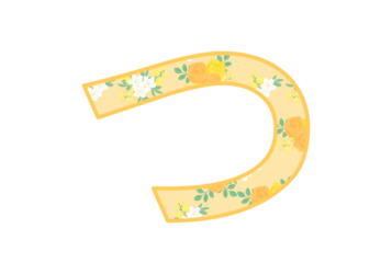 ひらがな飾り文字「つ」