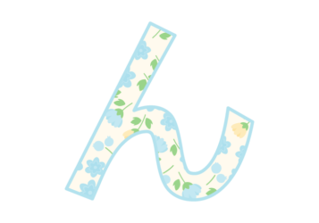 ひらがな飾り文字「ん」