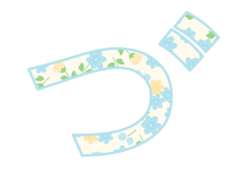 ひらがな飾り文字「づ」
