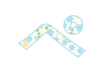 ひらがな飾り文字「ぺ」