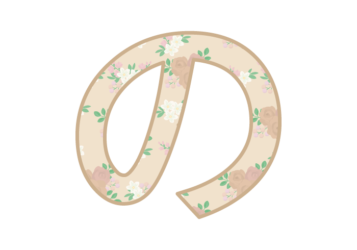 ひらがな飾り文字「の」