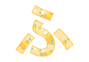 ひらがな飾り文字「ふ」