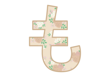 ひらがな飾り文字「も」