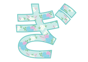 ひらがな飾り文字「ぎ」