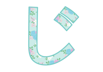ひらがな飾り文字「じ」