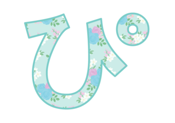 ひらがな飾り文字「ぴ」