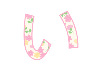 ひらがな飾り文字「い」