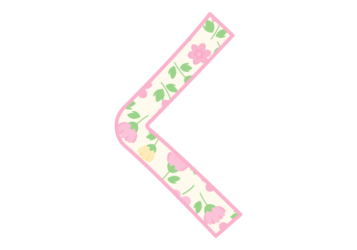 ひらがな飾り文字「く」