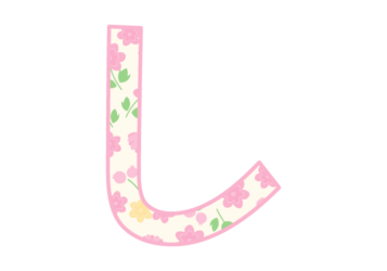 ひらがな飾り文字「し」