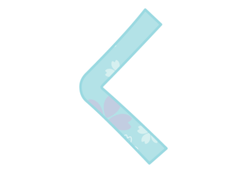 ひらがな飾り文字「く」