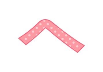 ひらがな飾り文字「へ」