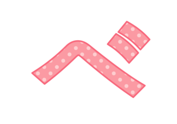 ひらがな飾り文字「べ」