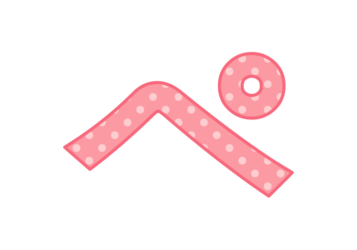 ひらがな飾り文字「ぺ」