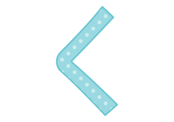 ひらがな飾り文字「く」