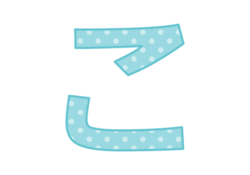 ひらがな飾り文字「こ」