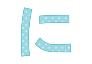 ひらがな飾り文字「に」