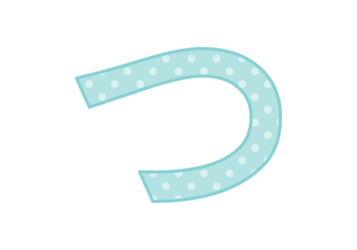 ひらがな飾り文字「つ」