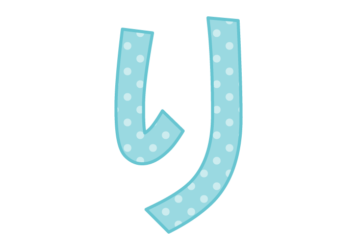 ひらがな飾り文字「り」