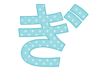 ひらがな飾り文字「ぎ」