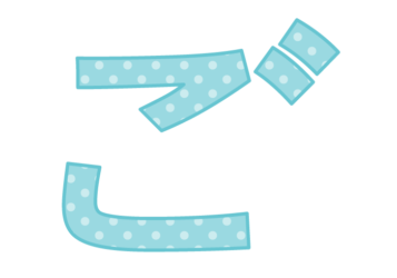ひらがな飾り文字「ご」