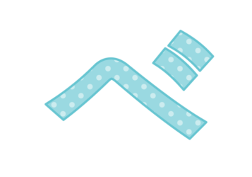ひらがな飾り文字「べ」