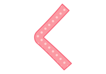 ひらがな飾り文字「く」