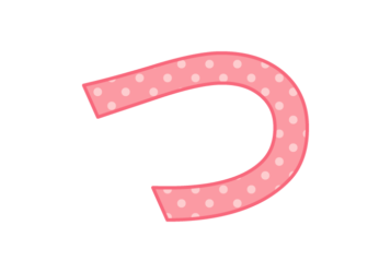 ひらがな飾り文字「つ」