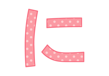 ひらがな飾り文字「に」