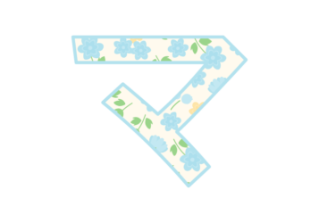 カタカナ飾り文字「マ」