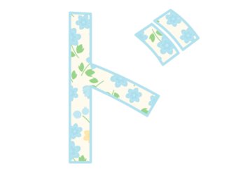 カタカナ飾り文字「ド」