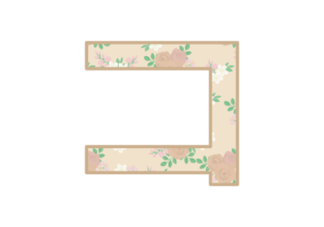 カタカナ飾り文字「コ」