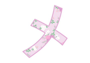 カタカナ飾り文字「メ」