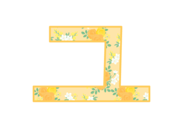 カタカナ飾り文字「ユ」
